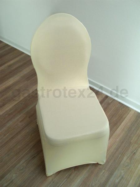 "Hamburg" - Universal-Stuhlhusse - für Bankettstühle - Stretchversion - Farbe: champagner